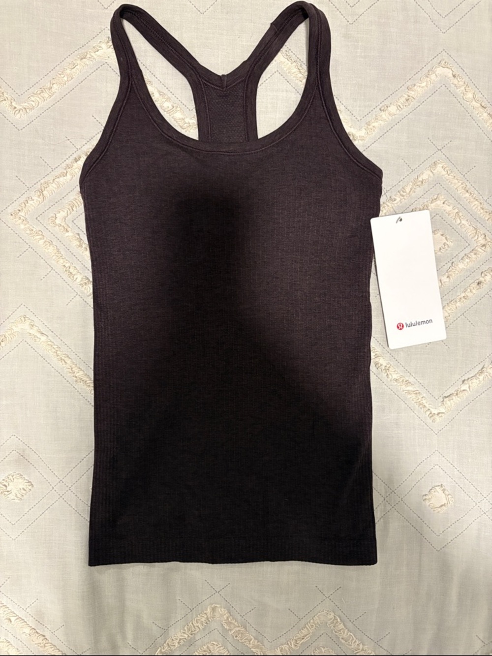 lululemon athletica Ribbed Racerback Tank Top - Dark Brown